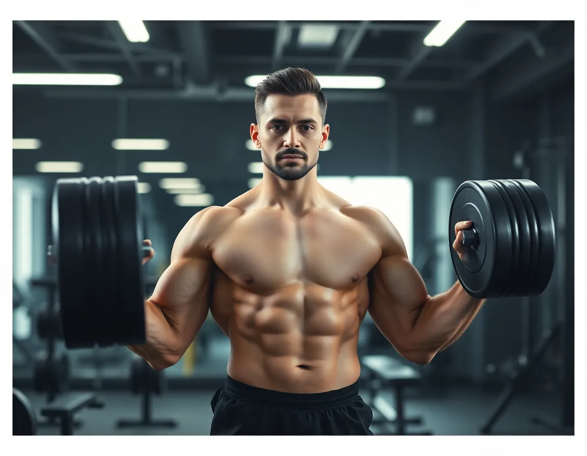 Strength training in a premium gym
