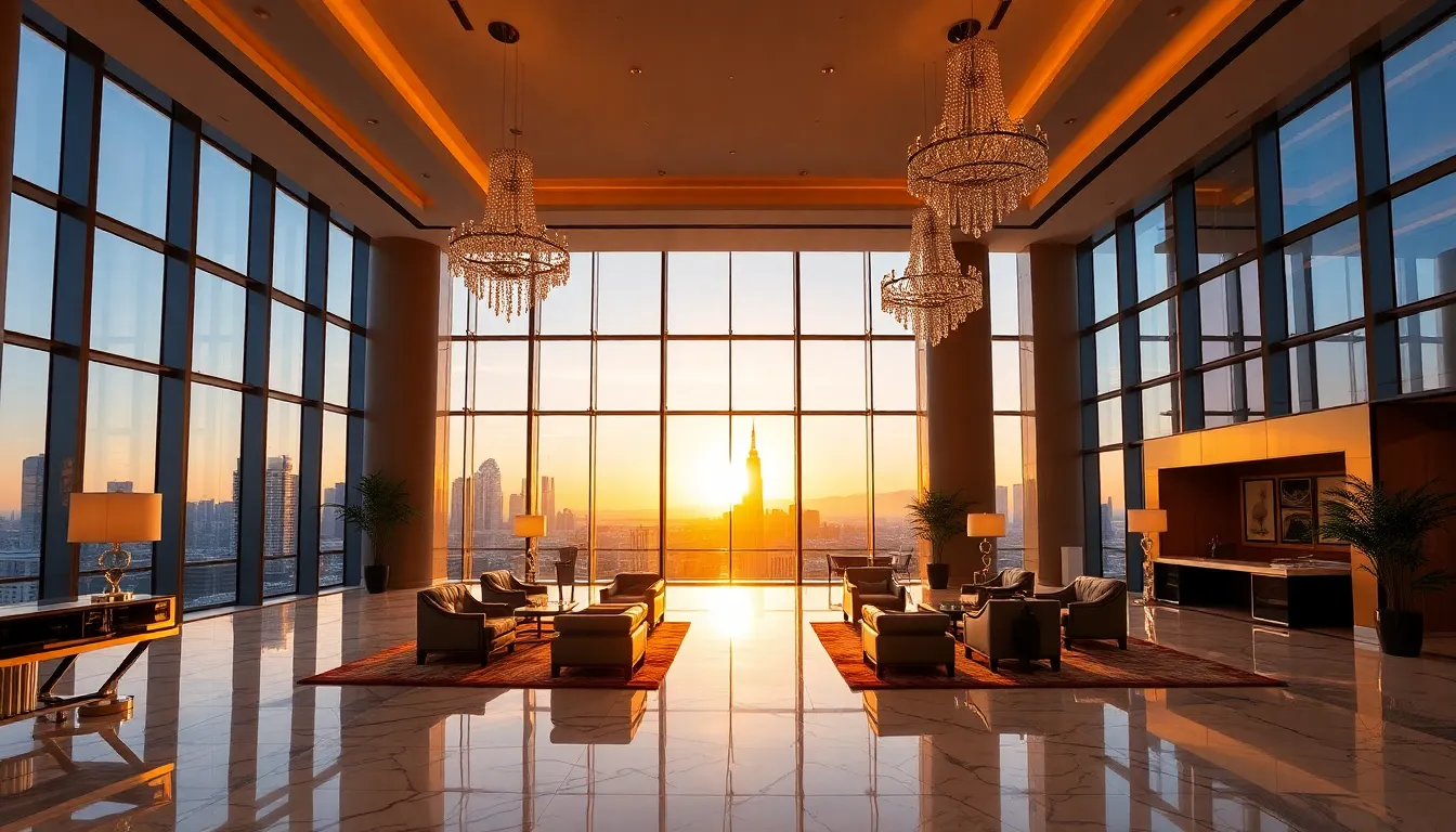 Luxury hotel interior