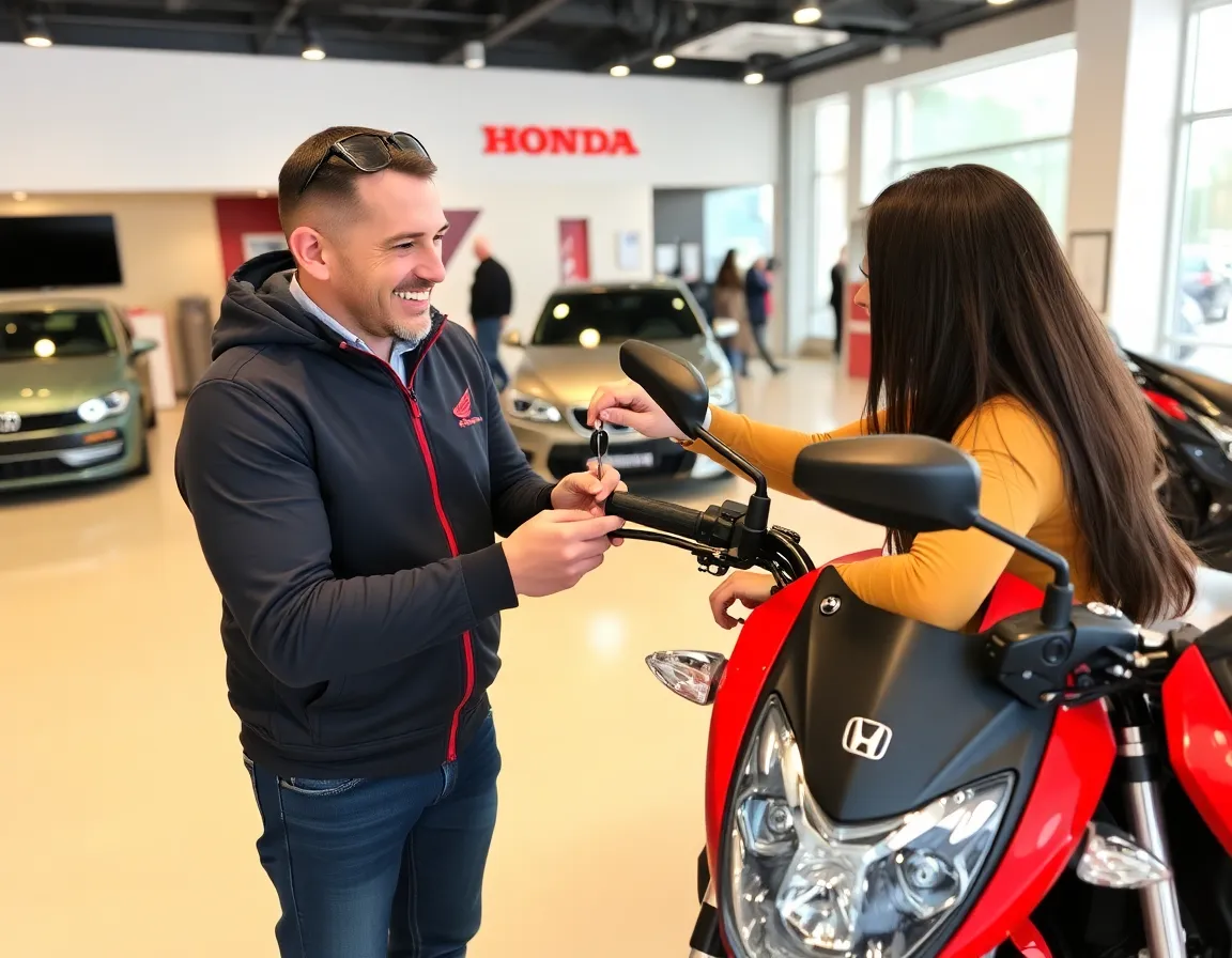 Giao xe Honda