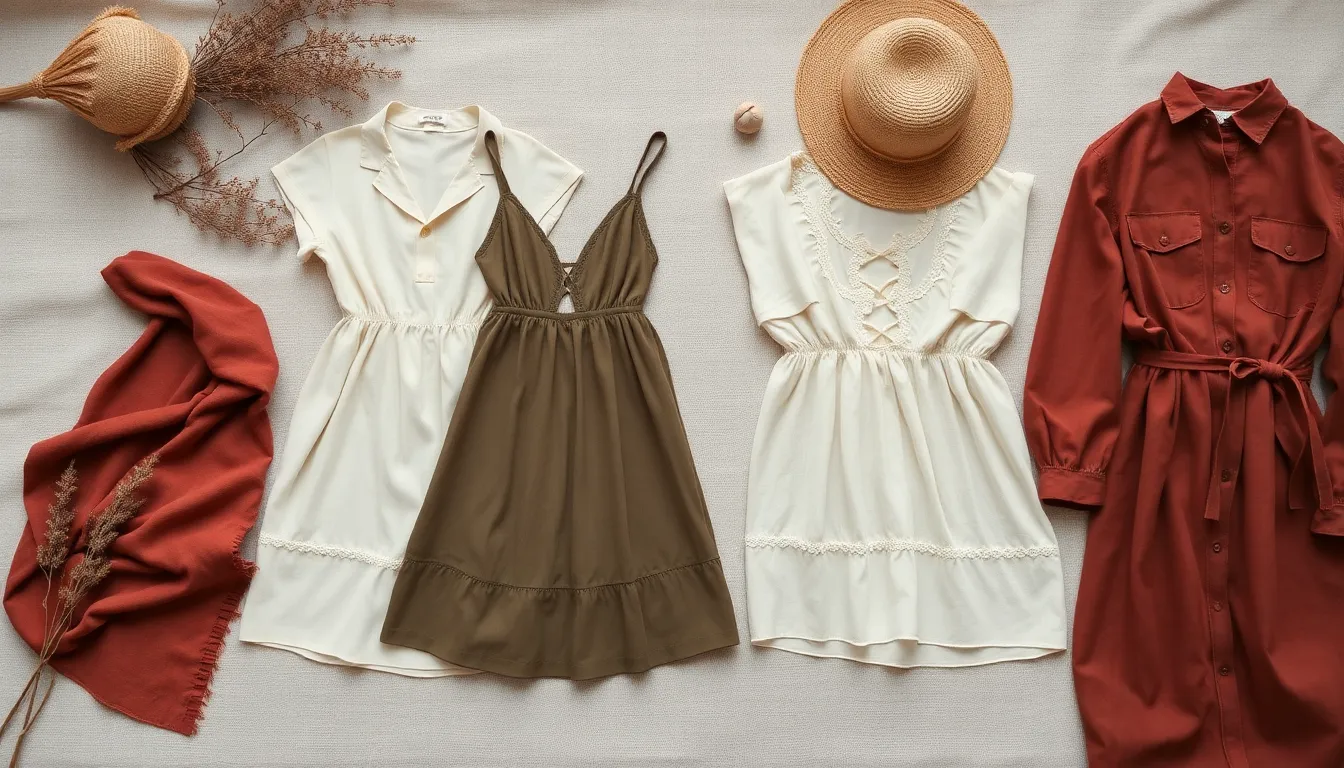 Sustainable fashion collection background