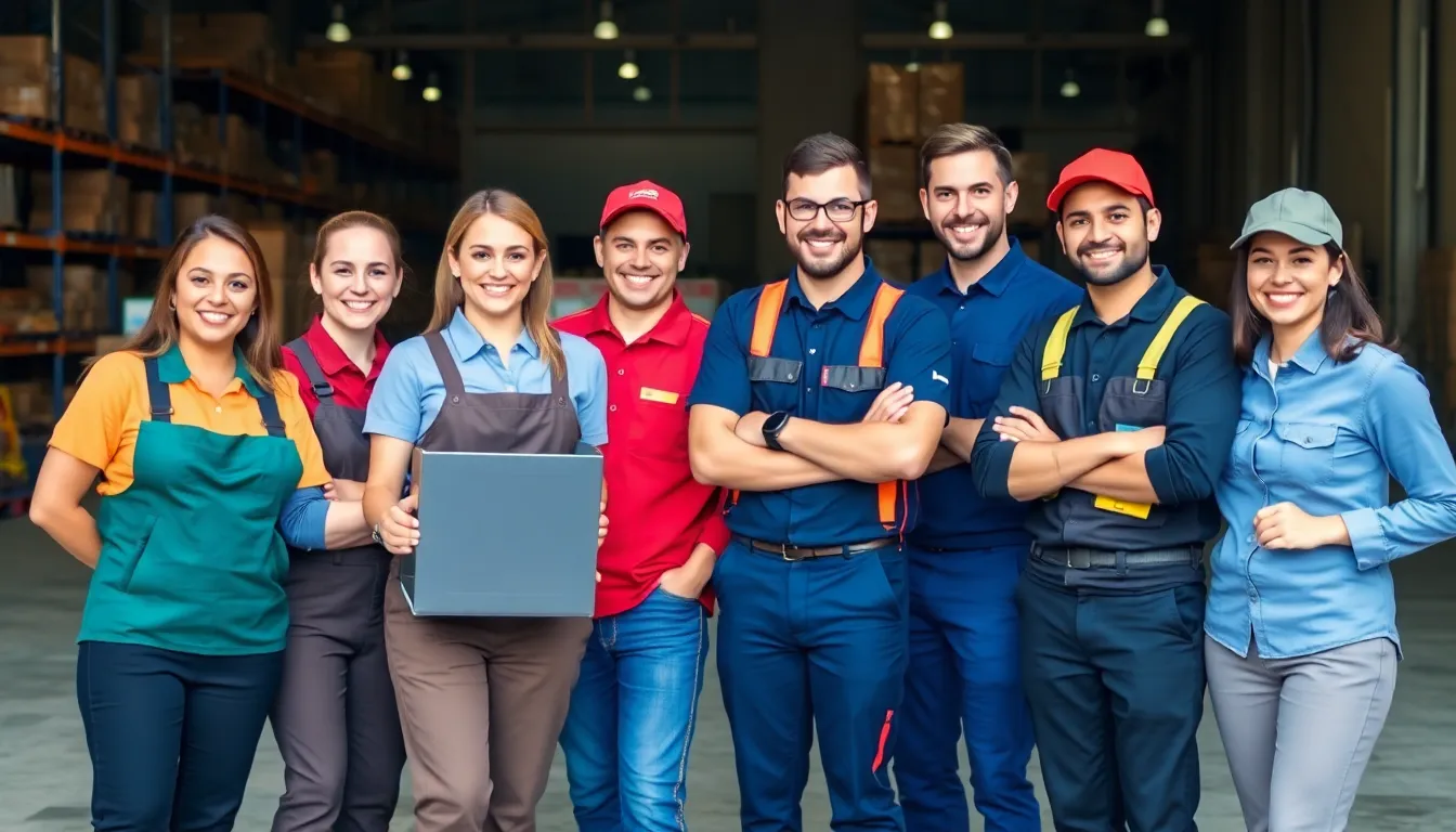 Diverse group of part-time workers