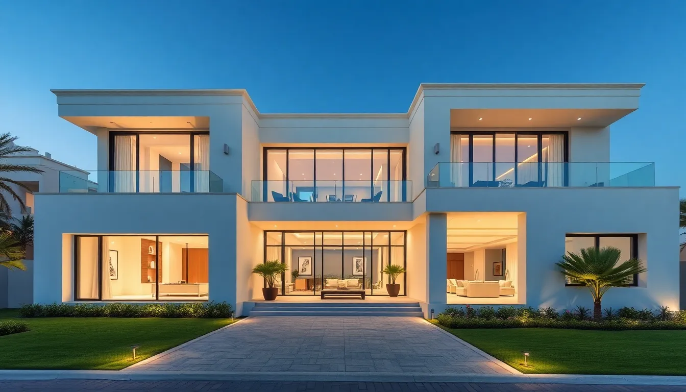 Luxury modern villa exterior