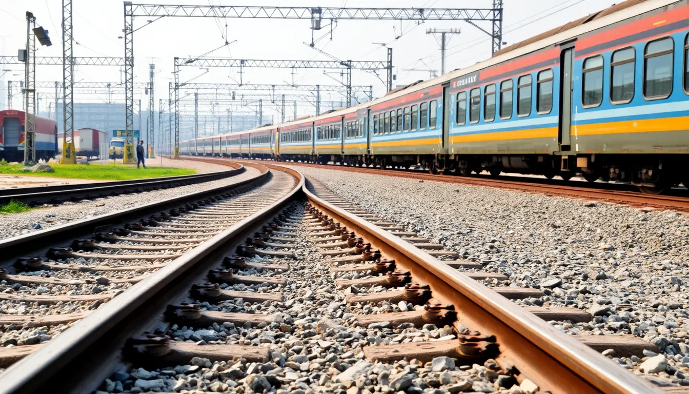 Railway ballast and tracks infrastructure