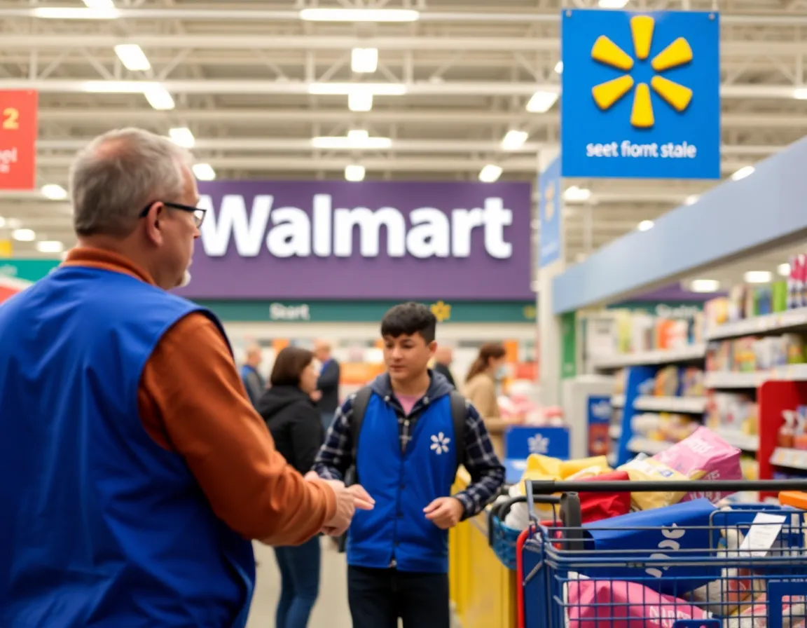 Walmart store employee