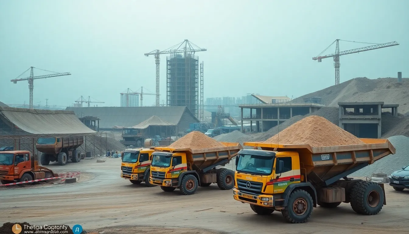 Adhwa Sand & Aggregates construction site