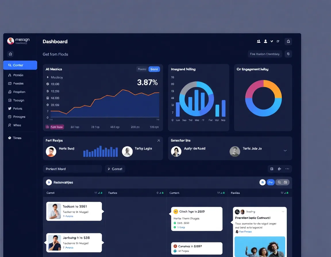 Social media marketing analytics dashboard