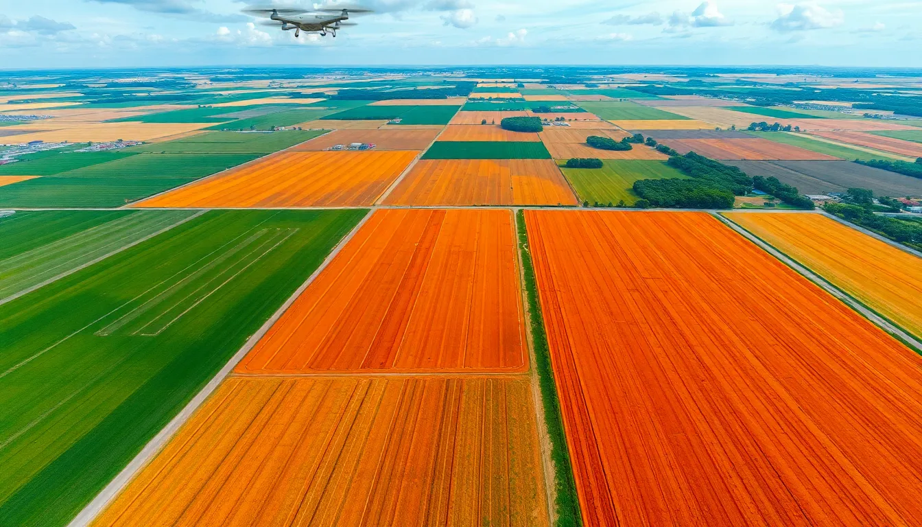 Agricultural drone mapping survey