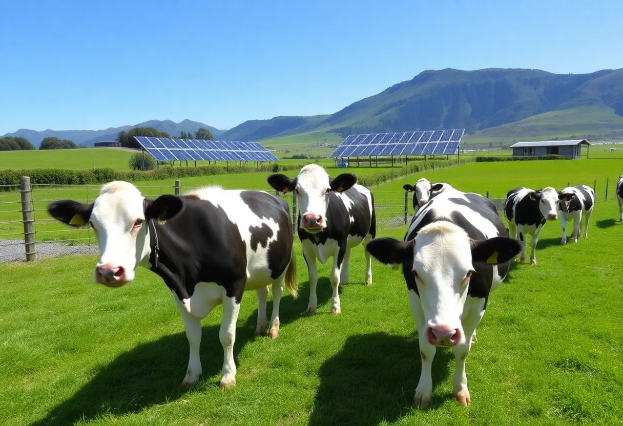 Sustainable dairy farming practices in New Zealand